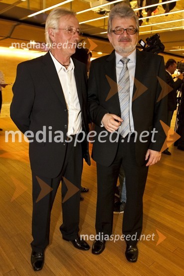 Oliver Dragojević, pevec in Svjetlan Berković, hrvaški veleposlanik v SlovenijiHrvaški večer in koncert Oliverja Dragojeviča