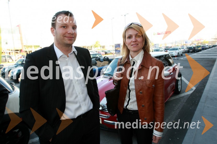 Gorazd Bedenčič, BMW Slovenija in Barbara Uranjek, marketing BMW SlovenijaMINI Cabrio, predstavitev