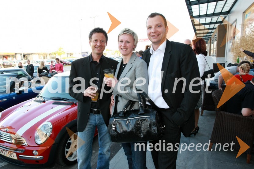 Franci Hren, BMW Slovenija, Helena Fortuna Kač, BMW Slovenija in Gorazd Bedenčič, BMW SlovenijaMINI Cabrio, predstavitev