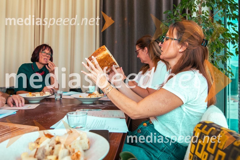  Mirjam Kavčič, direktorica Lesaffre Slovenija;  Leonarda Kramar, razvojna tehnologinja, Žito;  Urška Fartelj, avtorica kuharskega bloga, pisateljicaNaj Fala kruh 2023