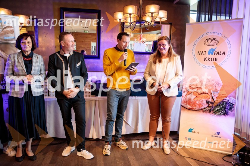  Mirjam Kavčič, direktorica Lesaffre Slovenija;  Marko Pulko,  izvršni direktor, Lesaffre Slovenija;  ... ;  Leonarda Kramar, razvojna tehnologinja, ŽitoNaj Fala kruh 2023