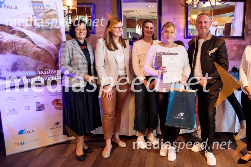 Mirjam Kavčič, direktorica Lesaffre Slovenija;  Leonarda Kramar, razvojna tehnologinja, Žito;  Urška Fartelj, avtorica kuharskega bloga, pisateljica;  ... ;  Marko Pulko,  izvršni direktor, Lesaffre SlovenijaNaj Fala kruh 2023