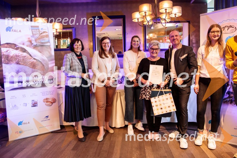  Mirjam Kavčič, direktorica Lesaffre Slovenija;  Leonarda Kramar, razvojna tehnologinja, Žito;  Urška Fartelj, avtorica kuharskega bloga, pisateljica;  Marija  Špitaler;  Marko Pulko,  izvršni direktor, Lesaffre Slovenija;  ... Naj Fala kruh 2023