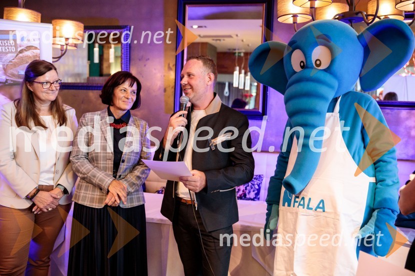  Leonarda Kramar, razvojna tehnologinja, Žito;  Mirjam Kavčič, direktorica Lesaffre Slovenija;  Marko Pulko,  izvršni direktor, Lesaffre SlovenijaNaj Fala kruh 2023