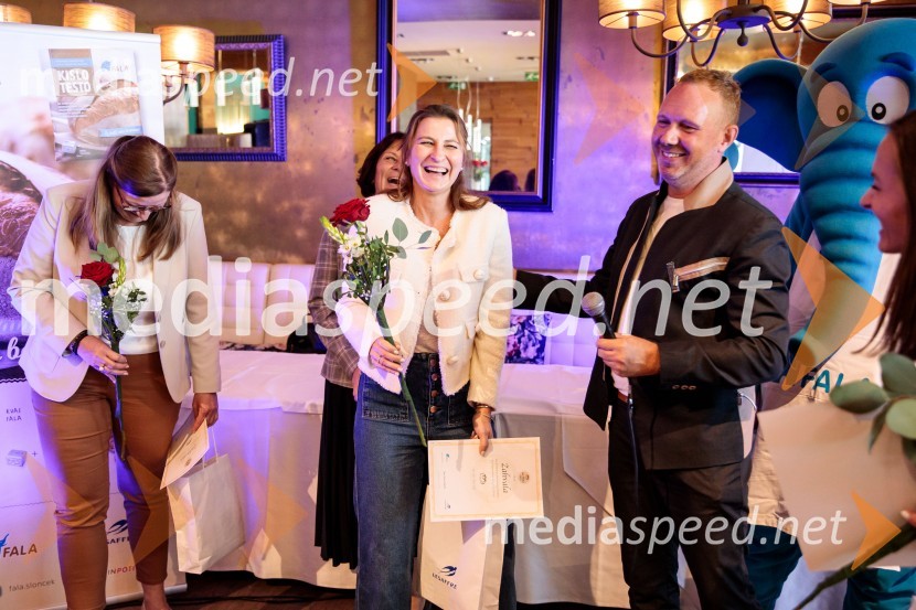  Urška Fartelj, avtorica kuharskega bloga, pisateljica;  Marko Pulko,  izvršni direktor, Lesaffre SlovenijaNaj Fala kruh 2023