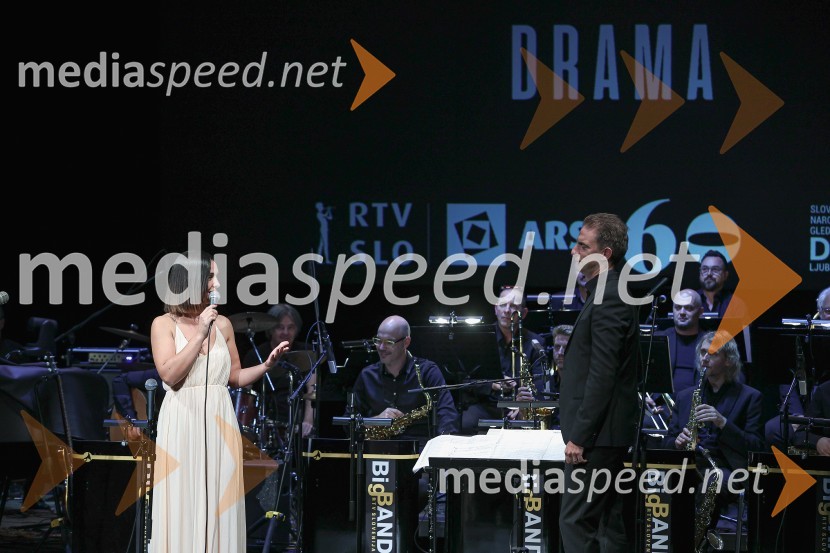  Nina Strnad, pevka;  Lenart  Krečič, dirigentGala koncert Poklon Jožetu Privšku, Big Band RTV in SNG Drama Ljubljana
