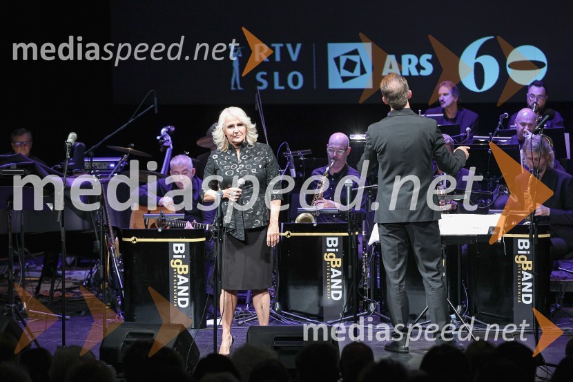  Alenka Godec, pevka;  Lenart  Krečič, dirigentGala koncert Poklon Jožetu Privšku, Big Band RTV in SNG Drama Ljubljana