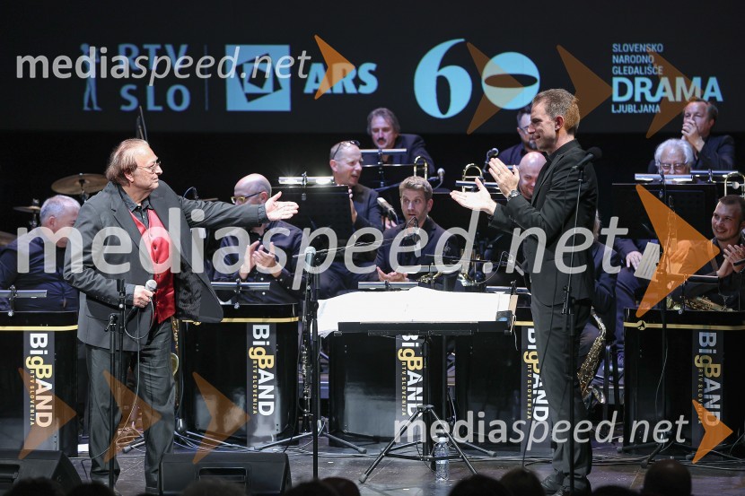  Oto Pestner, pevec;  Lenart  Krečič, dirigentGala koncert Poklon Jožetu Privšku, Big Band RTV in SNG Drama Ljubljana