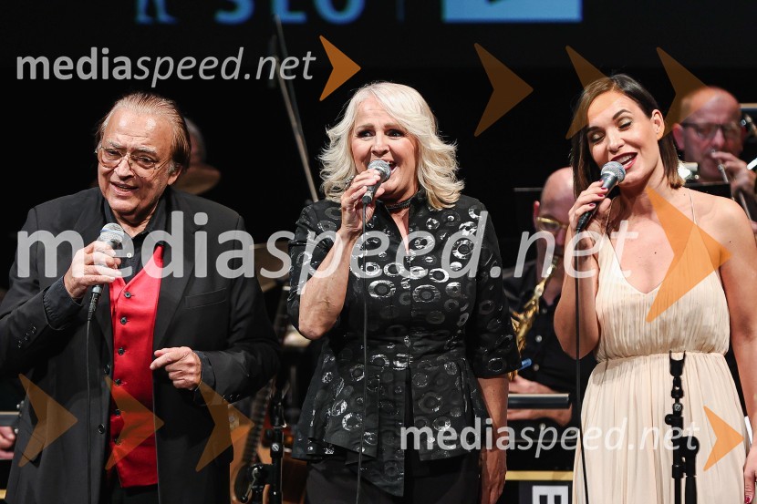  Oto Pestner, pevec;  Alenka Godec, pevka;  Nina Strnad, pevkaGala koncert Poklon Jožetu Privšku, Big Band RTV in SNG Drama Ljubljana