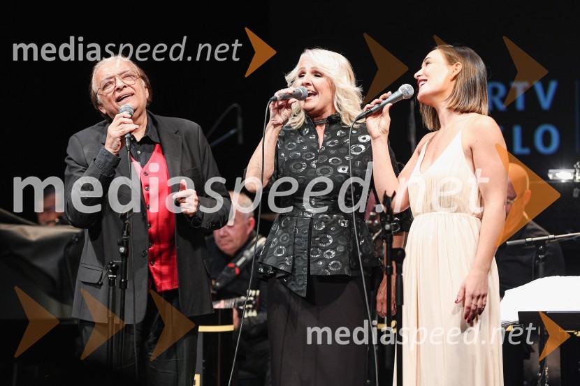 Oto Pestner, pevec;  Alenka Godec, pevka;  Nina Strnad, pevkaGala koncert Poklon Jožetu Privšku, Big Band RTV in SNG Drama Ljubljana