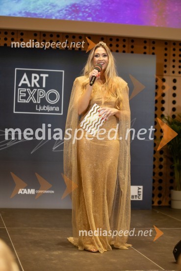  Kaly Kolonič, voditeljica, lastnica licence World Top Model Slovenia in lastnica PR Agencije EkskluzivnoWorld Top Model Slovenija 2023