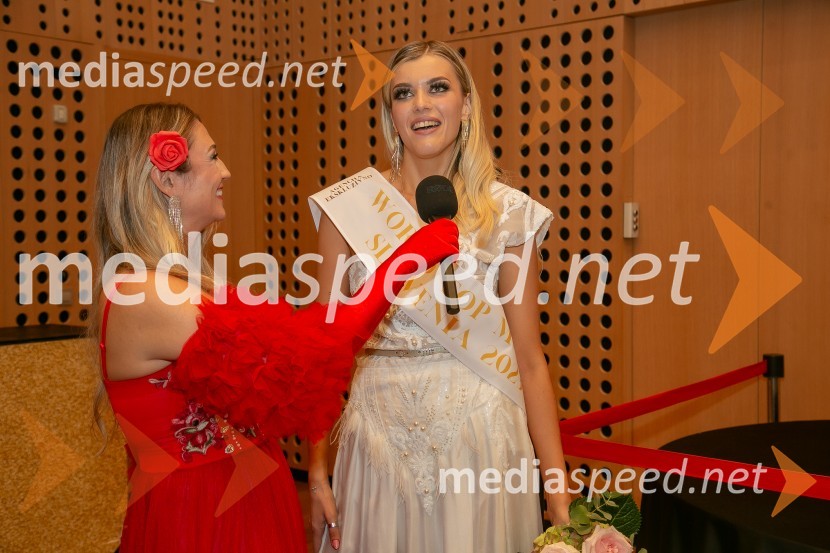  Kaly Kolonič, voditeljica, lastnica licence World Top Model Slovenia in lastnica PR Agencije Ekskluzivno;  Valentina Vatovci, World Top Model Slovenia 2023World Top Model Slovenija 2023