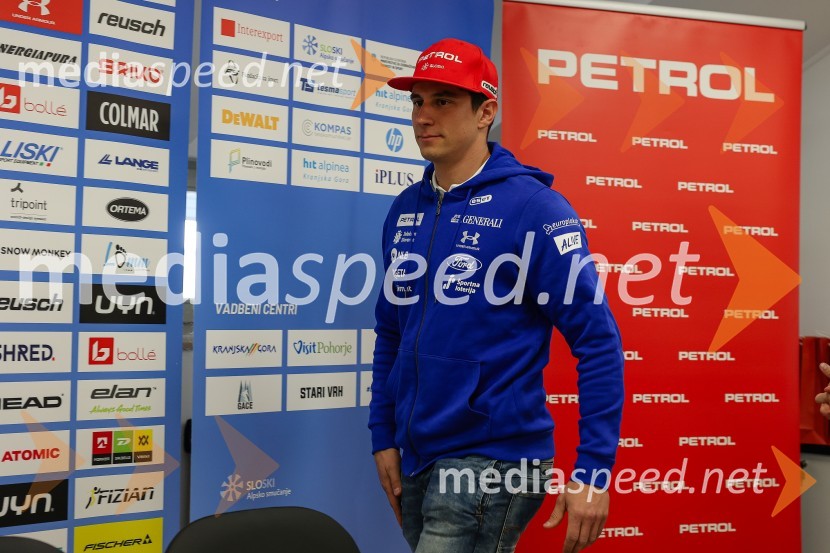  Žan Kranjec, smučarNovinarska konferenca alpskih smučark in smučarjev, ki bodo nastopili na prvi tekmi FIS svetovnega pokala v Söldnu