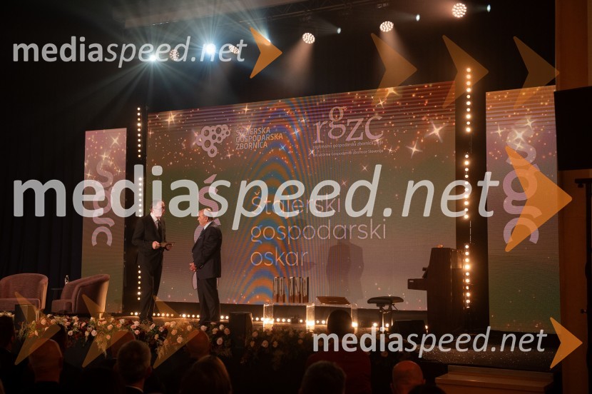 dr. Zoran Medved, odgovorni urednik, TV Maribor; dr. Roman Glaser, častni predsednik, Štajerska gospodarska zbornicaŠtajerski gospodarski oskar za leto 2022