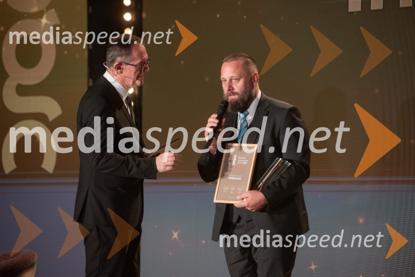 dr. Zoran Medved, odgovorni urednik, TV Maribor;  Peter Ladič, direktor, Intera d.o.o.Štajerski gospodarski oskar za leto 2022