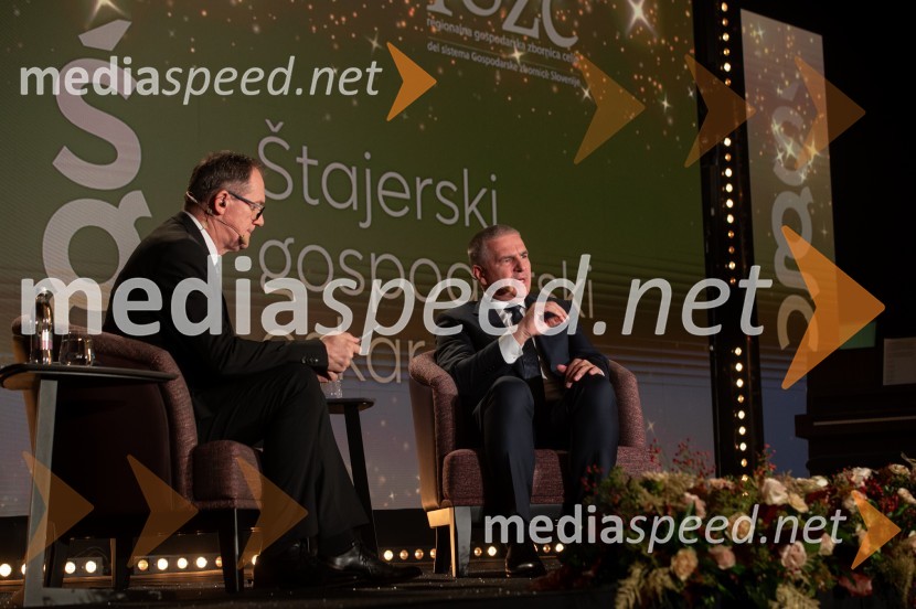 dr. Zoran Medved, odgovorni urednik, TV Maribor;  Marko Lotrič, predsednik, Državni svetŠtajerski gospodarski oskar za leto 2022