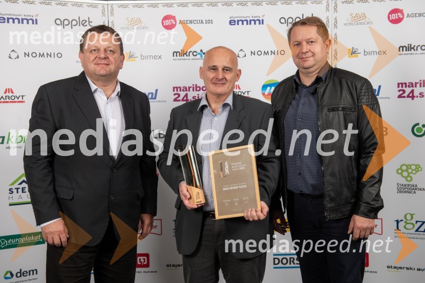  ... ;  Igor Kumer, MOS Servis d.o.o.;  Branko Volovšek, MOS INVEST d.o.o.Štajerski gospodarski oskar za leto 2022