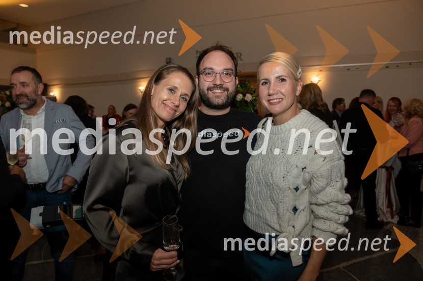  Minja Lednik, Ad+Value, d.o.o.;  Patrik Kociper, fotograf, Mediaspeed;  Natalija Cvetko, Mediaspeed d.o.o.Štajerski gospodarski oskar za leto 2022