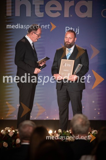 dr. Zoran Medved, odgovorni urednik, TV Maribor;  Peter Ladič, direktor, Intera d.o.o.Štajerski gospodarski oskar za leto 2022