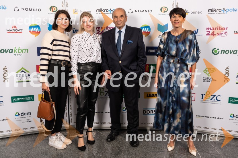  ... ;  ... ; dr. Roman Glaser, častni predsednik, Štajerska gospodarska zbornica; mag. Aleksandra Podgornik, direktorica, Štajerska gospodarska zbornicaŠtajerski gospodarski oskar za leto 2022