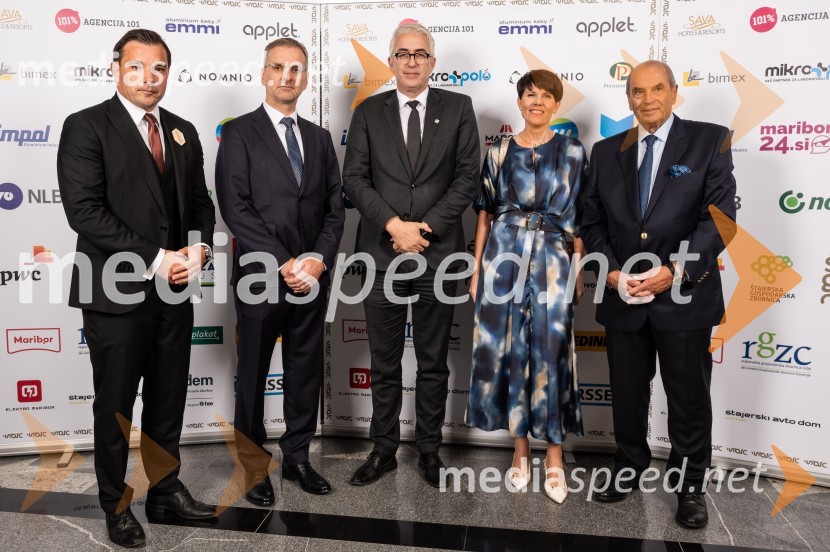  Zdenko Škraban, Vitoma PR;  Albert Kekec, predsednik ŠGZ, direktor, Dorssen d.o.o;  ... ; mag. Aleksandra Podgornik, direktorica, Štajerska gospodarska zbornica; dr. Roman Glaser, častni predsednik, Štajerska gospodarska zbornicaŠtajerski gospodarski oskar za leto 2022