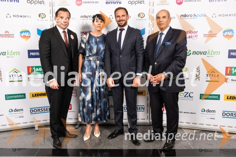  Zdenko Škraban, Vitoma PR; mag. Aleksandra Podgornik, direktorica, Štajerska gospodarska zbornica;  David  Klobasa, župan Občine Sveta Trojica in podjetnik; dr. Roman Glaser, častni predsednik, Štajerska gospodarska zbornicaŠtajerski gospodarski oskar za leto 2022