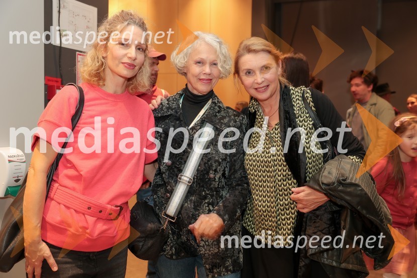  Jelena Proković, kostumografinja, JSP;  Mojca Makuc, modna oblikovalka;  Darja Reichman, igralkaMala vrla viteza, premiera predstave, Lutkovno gledališče Ljubljana