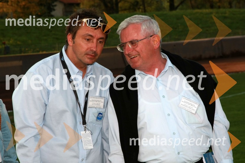 Andrej Matjašec, glavni sodnik in Janko Šemrov, predsednik žirije AMZSSPEEDWAY, Državno prvenstvo mladincev 2009, 2. dirka