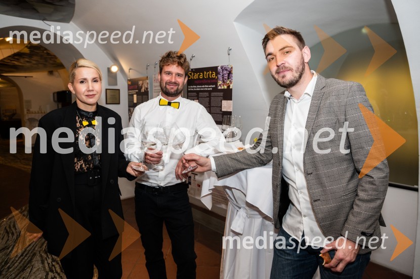  Natalija Cvetko, Mediaspeed d.o.o.;  Domen Jaunik, Vina Jaunik;  Adam  Valdhuber, Vino ValdhuberSalon štajerskih mladih vin Pubec letos ponovno v Mariboru in Ljubljani