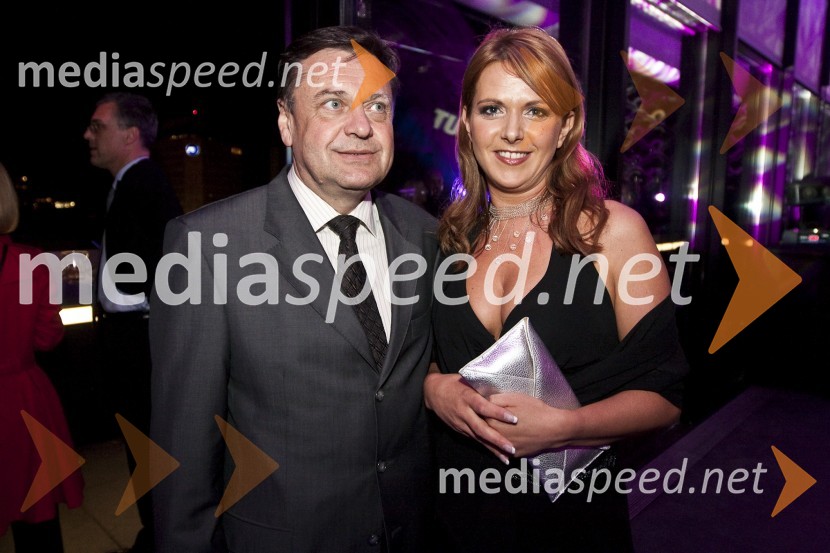 Zoran Jankovič, župan Ljubljane in Bernarda Trebušak, generalna direktorica družbe NamaOtvoritev lokala TOP Eat&Party v Nami (nekdanja diskoteka Global)