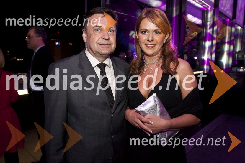 Zoran Jankovič, župan Ljubljane in Bernarda Trebušak, generalna direktorica družbe NamaOtvoritev lokala TOP Eat&Party v Nami (nekdanja diskoteka Global)