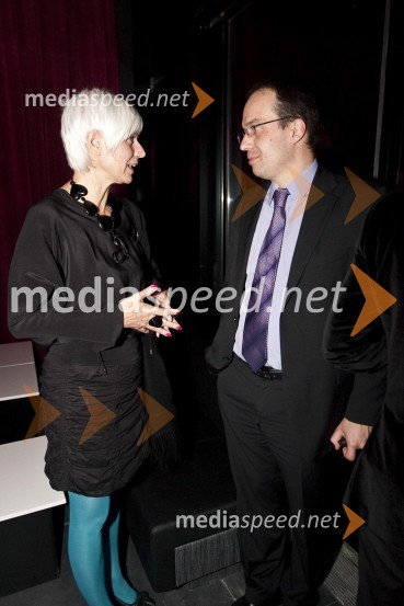 Barbra Drnač, plesna novinarka in urednica oddaje Parada plesa in Leo Oblak, predsednik uprave Infonet MediaOtvoritev lokala TOP Eat&Party v Nami (nekdanja diskoteka Global)