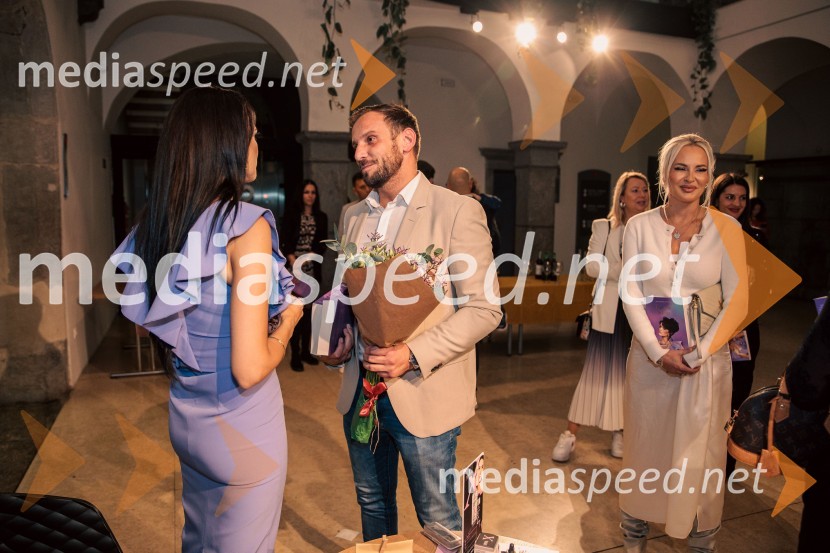  Nina Osenar Kontrec, pevka, voditeljica, model;  David  Klobasa, župan Občine Sveta Trojica in podjetnik;  Doroteja Premužič, vizažistka, Diamondee Make UpPredstavitev knjige Nine Osenar, V objemu življenja