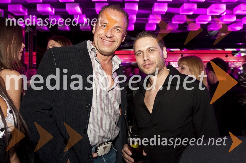 Rajko Hrvatič, podjetnik in Joseph Rain, lastnik modne agencije BronzOtvoritev lokala TOP Eat&Party v Nami (nekdanja diskoteka Global)