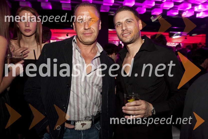 Rajko Hrvatič, podjetnik in Joseph Rain, lastnik modne agencije BronzOtvoritev lokala TOP Eat&Party v Nami (nekdanja diskoteka Global)