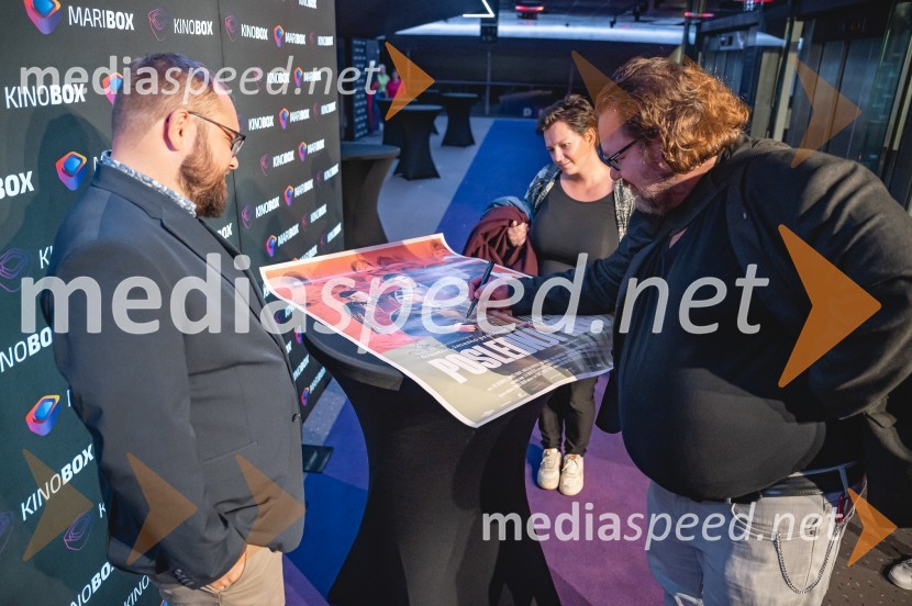  Žiga Virc, slovenski režiser;  Primož Pirnat, igralecPremiera filma Poslednji heroj s filmsko ekipo v Mariboxu