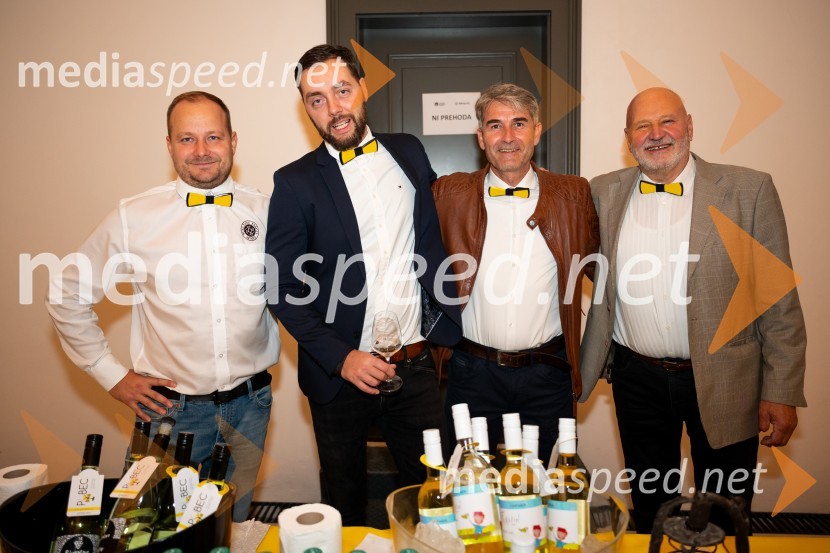  Igor Domadenik, Puklavec family wines;  Aleksander Rigo, Rigo Vino;  Robert Hafner, Vinarstvo Hafner;  Jurij Cvitanič, Vinogradništvo Cvitanič8. salon štajerskih mladih vin Pubec 2023 v Mariboru