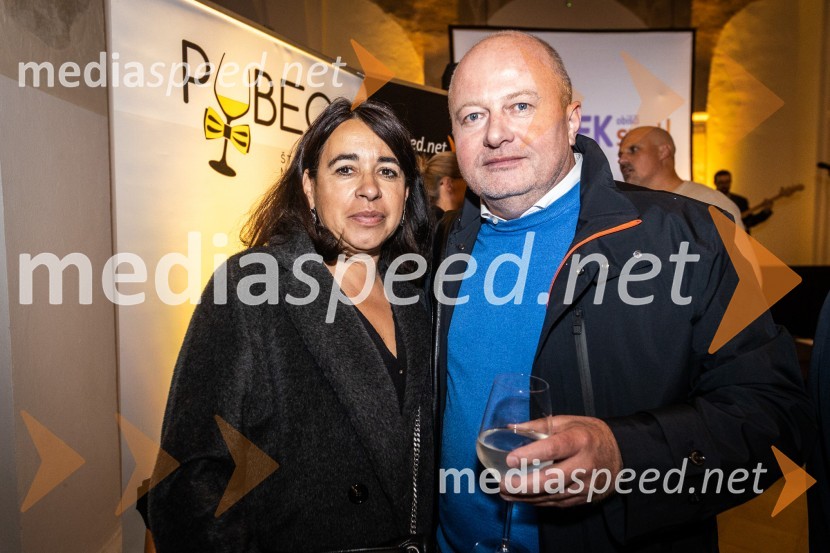  Barbara Orozel Riedl;  Tomaž Riedl, direktor Riedl Group8. salon štajerskih mladih vin Pubec 2023 v Mariboru