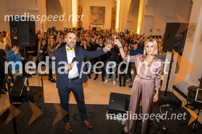  Borut  Cvetko, kreativni direktor, Mediaspeed d.o.o.;  Natalija Cvetko, Mediaspeed d.o.o.8. salon štajerskih mladih vin Pubec 2023 v Mariboru