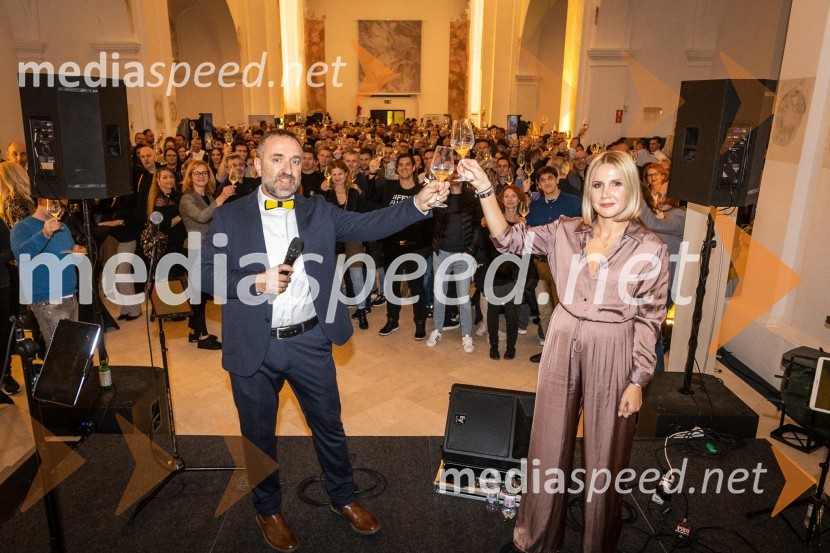  Borut  Cvetko, kreativni direktor, Mediaspeed d.o.o.;  Natalija Cvetko, Mediaspeed d.o.o.8. salon štajerskih mladih vin Pubec 2023 v Mariboru