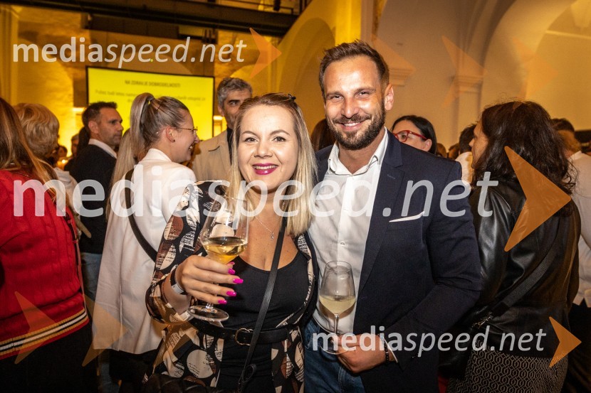  Tanja Kocman, stand up komičarka;  David  Klobasa, župan Občine Sveta Trojica in podjetnik8. salon štajerskih mladih vin Pubec 2023 v Mariboru