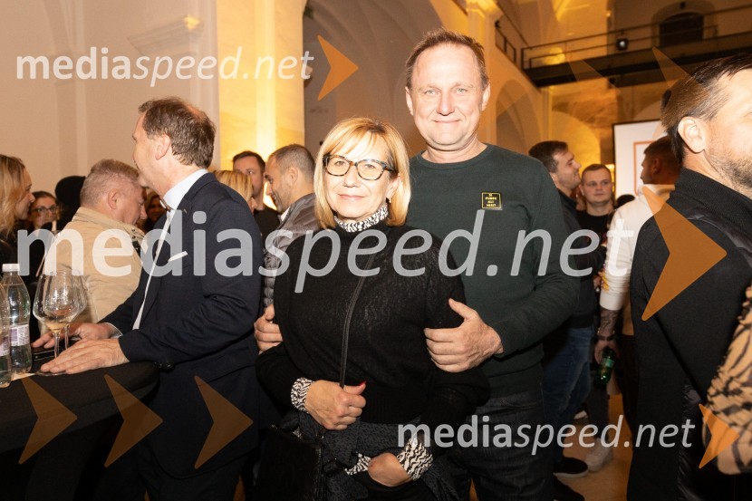  Duška Medved; dr. Samo Peter Medved,  podžupan, Mestna občina Maribor 8. salon štajerskih mladih vin Pubec 2023 v Mariboru