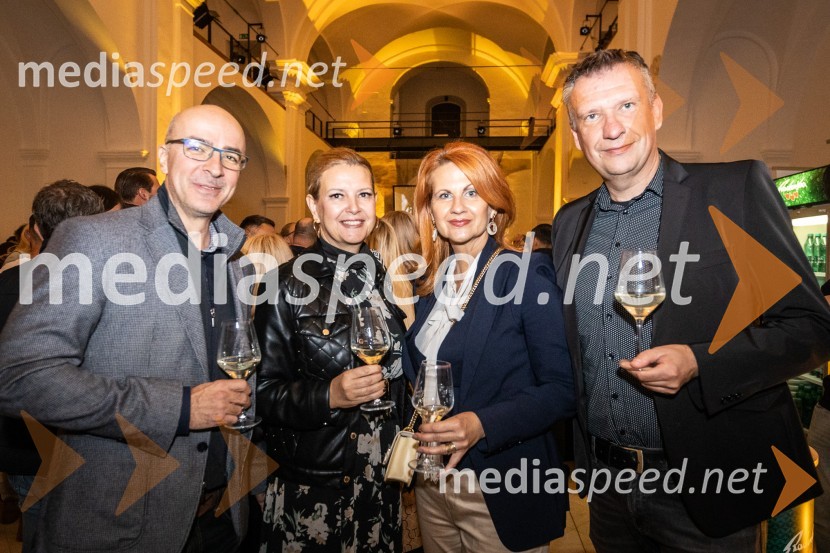 prof. dr. Igor Vrečko, profesor;  Karin Vrečko; mag. Norma Bale, pisateljica in predsednica Lions kluba Gornja Radgona; prof. dr.  Iztok Palčič, redni profesor, prodekan za infrastrukturo in sodelovanje z okoljem na FS UM8. salon štajerskih mladih vin Pubec 2023 v Mariboru