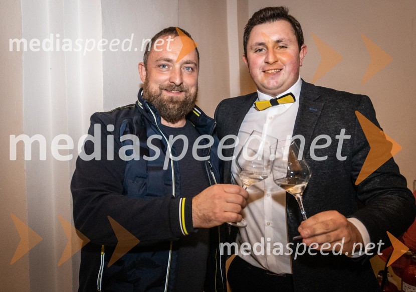  Franc Žgur, Sommeller, Deliz d.o.o.;  Aljaž  Leber, Vino Leber8. salon štajerskih mladih vin Pubec 2023 v Mariboru