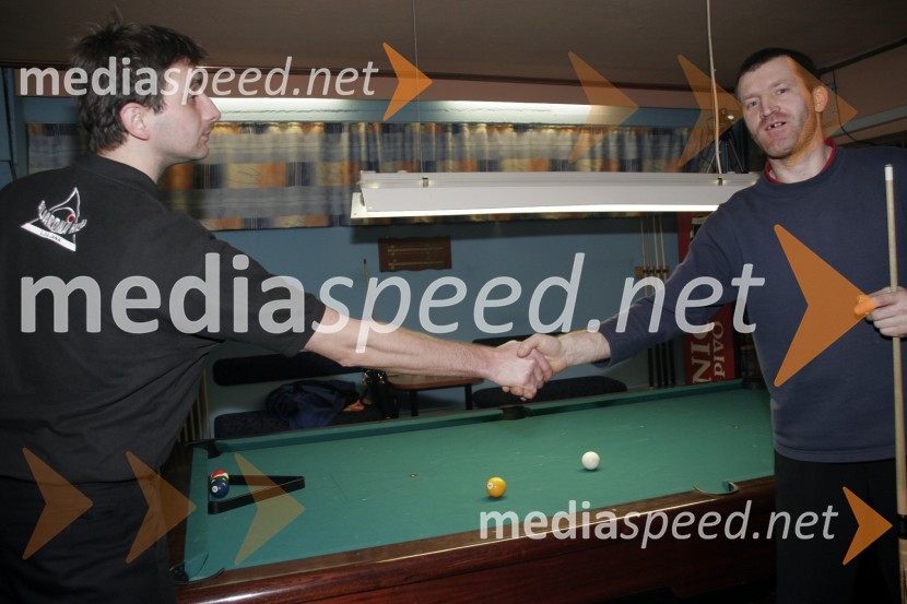 Rado Doroslovac (BK Ljubljana), finalist in Jožko Marinko (KB Direkt), državni prvak 2006 v straight poolu (14+1)Biljard, Državno prvenstvo Straight pool (14+1)