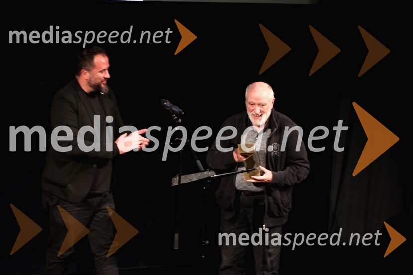  Matevž Luzar, režiser, predsednik DSR ;  Janez Hočevar - Rifle, igralecPodelitev nagrade bert 2023