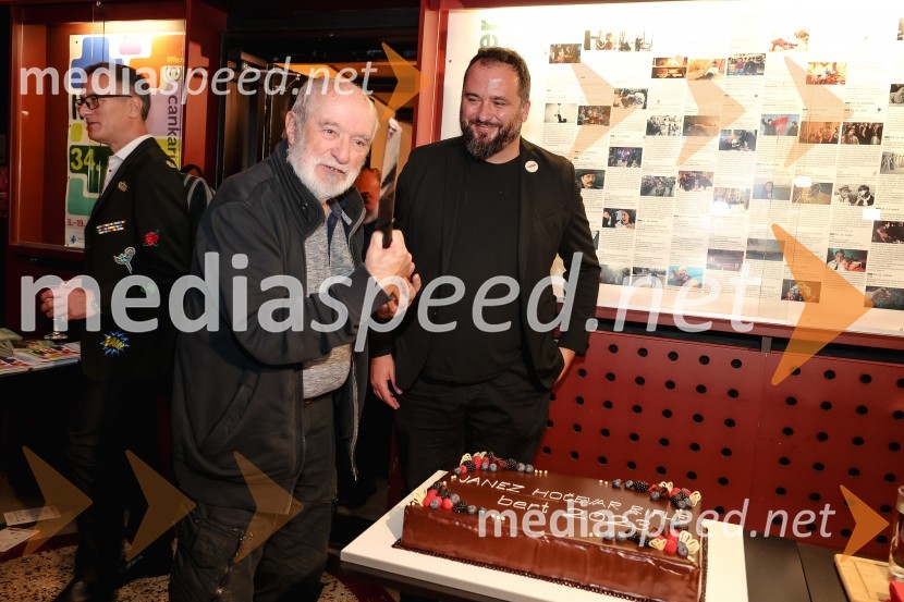  Janez Hočevar - Rifle, igralec;  Matevž Luzar, režiser, predsednik DSR Podelitev nagrade bert 2023