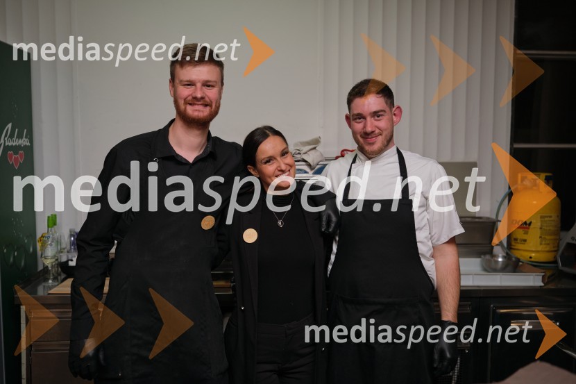  Tristan Kotnik, Bro' Sis restavracija, Maribor;  Anja Zebec, Bro' Sis restavracija, Maribor;  ... 5. salon štajerskih mladih vin Pubec 2023 v Ljubljani