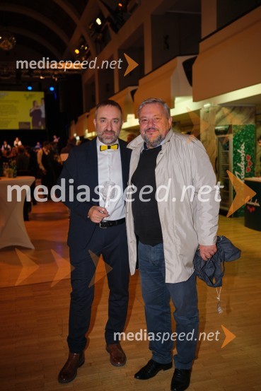  Borut  Cvetko, kreativni direktor, Mediaspeed d.o.o.; mag. Božo Emeršič, predsednik uprave Grawe Zavarovalnice d.d.5. salon štajerskih mladih vin Pubec 2023 v Ljubljani