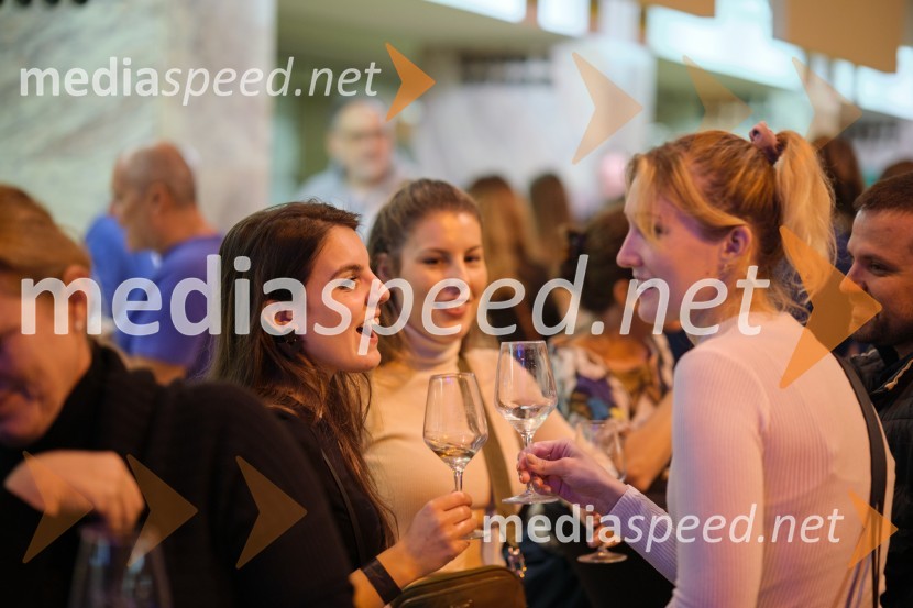  Evelin Frčec, Festival Ljubljana;  Tina Berk, sodelavka za odnose z javnostmi, Festival Ljubljana;  Saša Strmšnik, Festival Ljubljana5. salon štajerskih mladih vin Pubec 2023 v Ljubljani